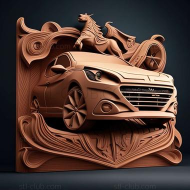 3D мадэль Peugeot 208 (STL)